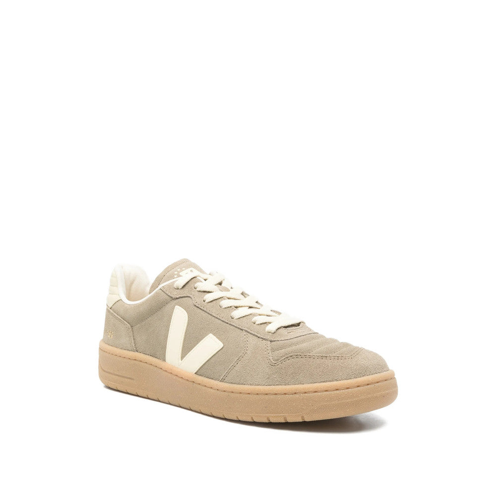 Beige Logo V-90 Sneakers 2