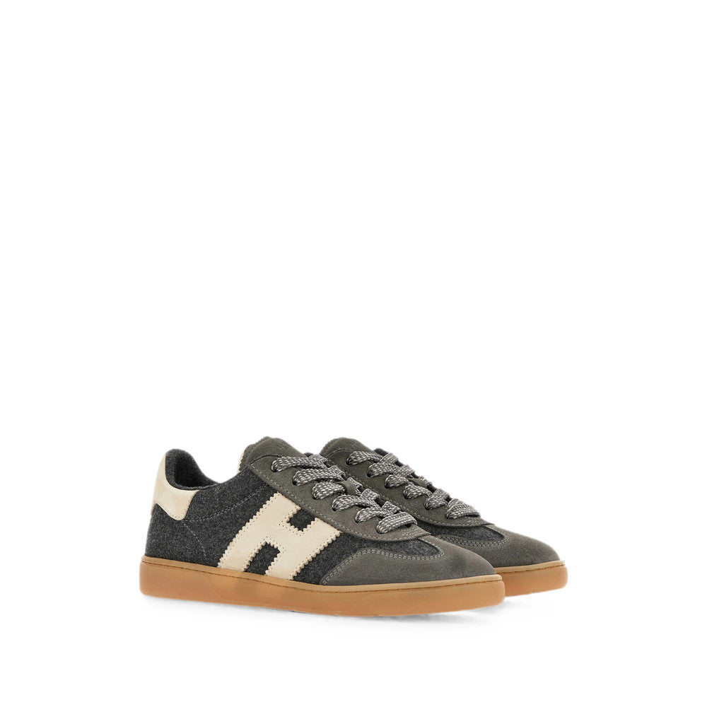 Dark Grey Color Block Sneakers 2