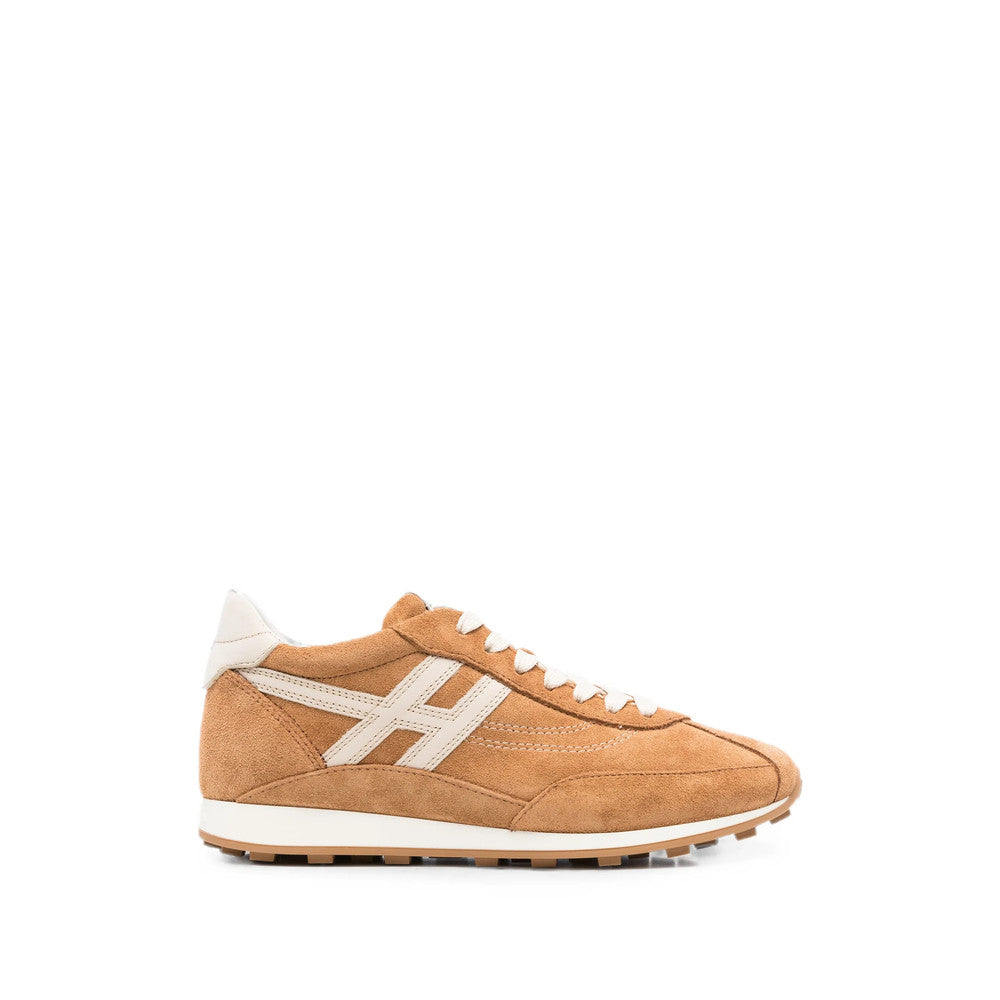 Brown Logo Retro Sneakers 1