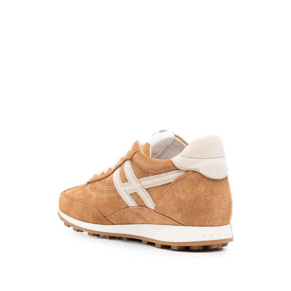 Brown Logo Retro Sneakers 3
