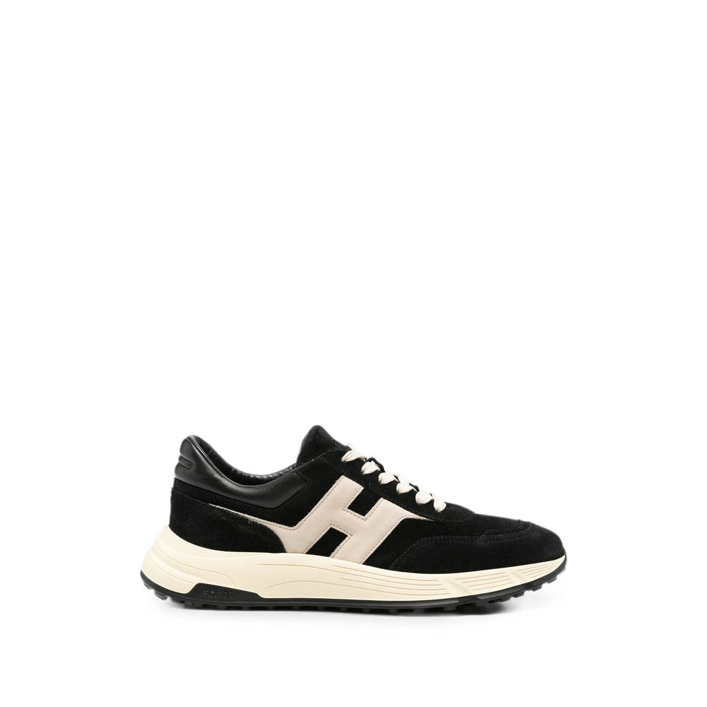 BlackWhite Color Block Sneakers 1