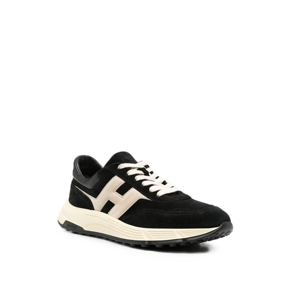 BlackWhite Color Block Sneakers 2