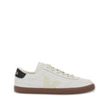White Logo Low Top Sneakers 1