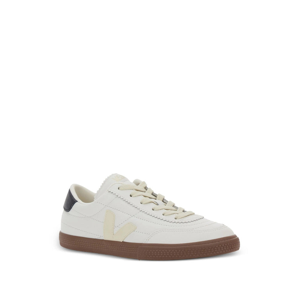 White Logo Low Top Sneakers 2