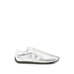Silver Logo Classic Sneakers 1