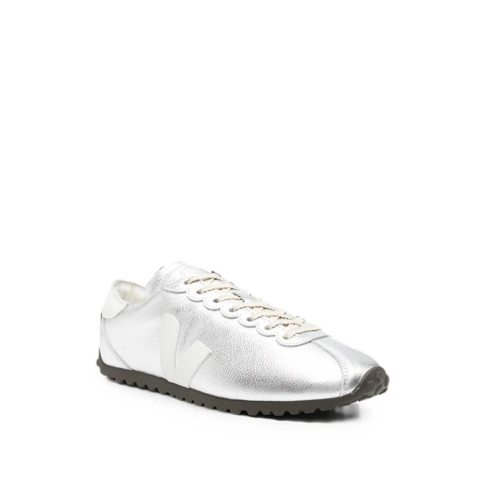 Silver Logo Classic Sneakers 2