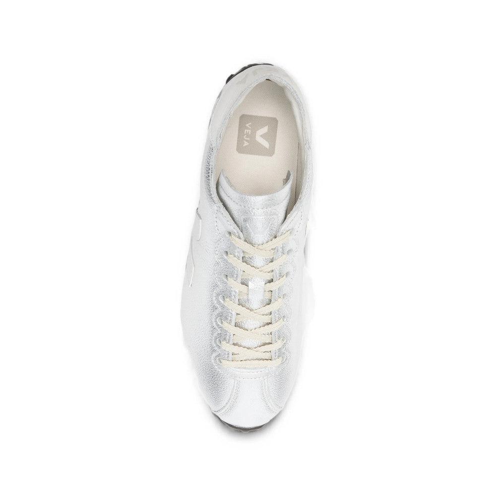 Silver Logo Classic Sneakers 3