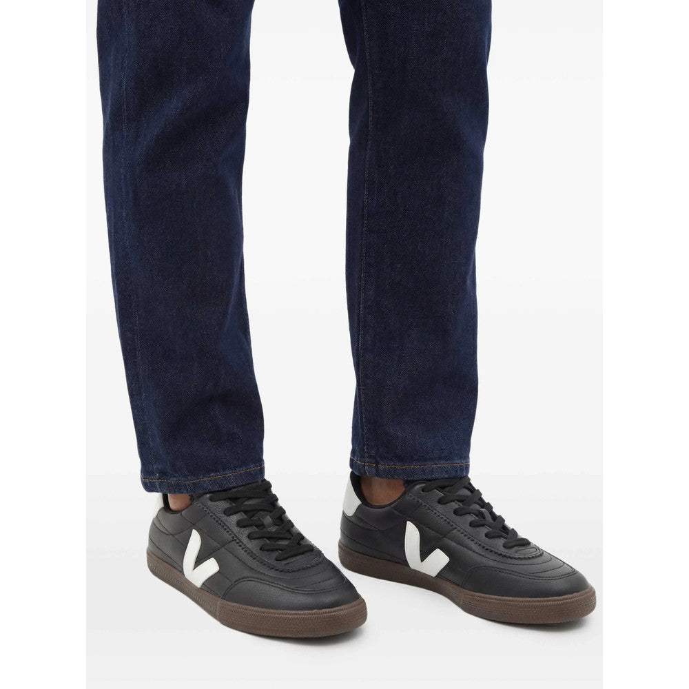 Black Logo Volley Sneakers 5