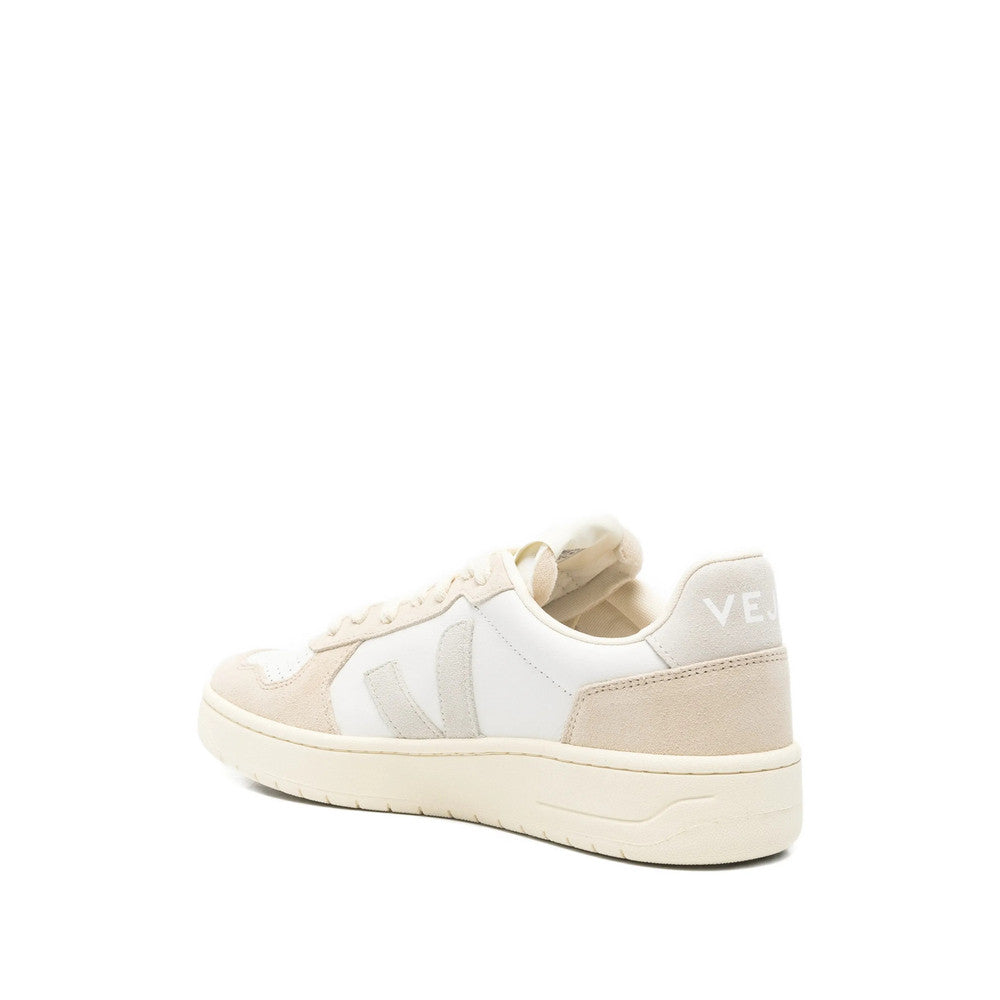 White Logo Appliqué Sneakers 3