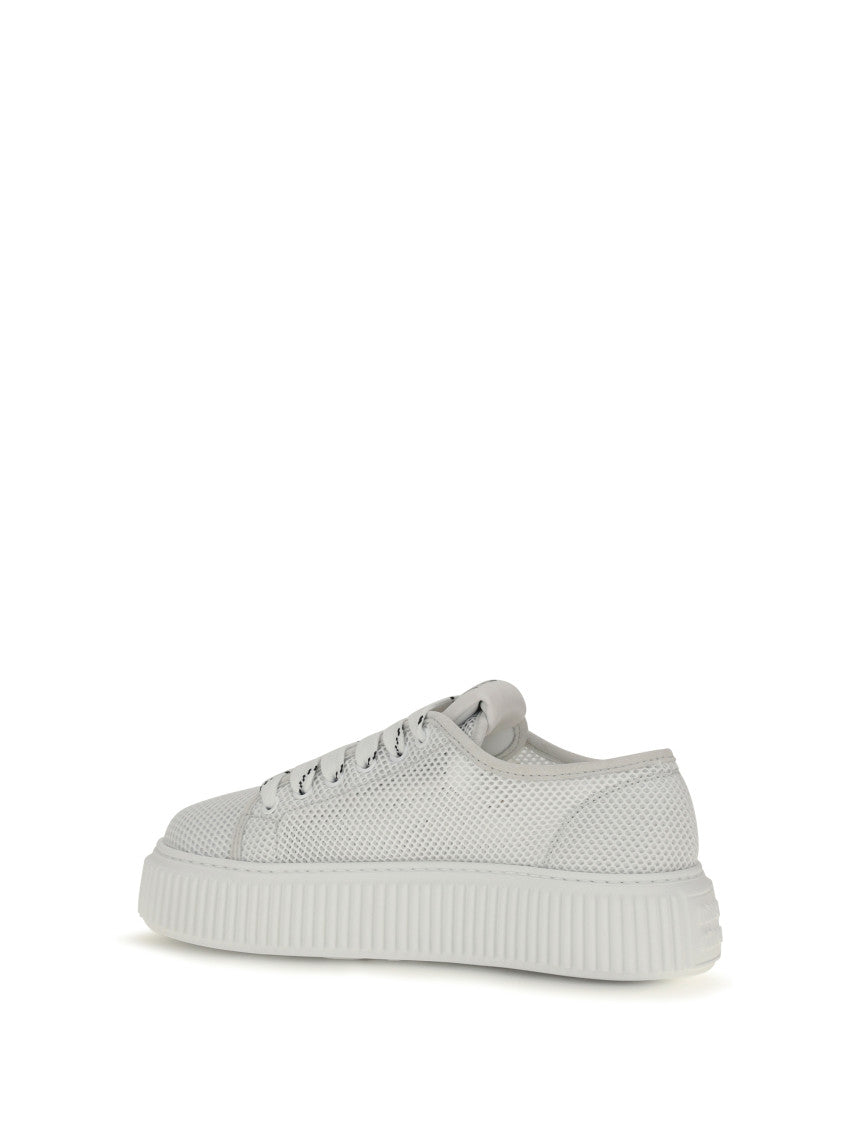 White Logo Sneakers 4