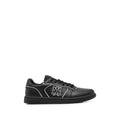 Black Logo Newport Sneakers 1