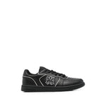 Black Logo Newport Sneakers 1