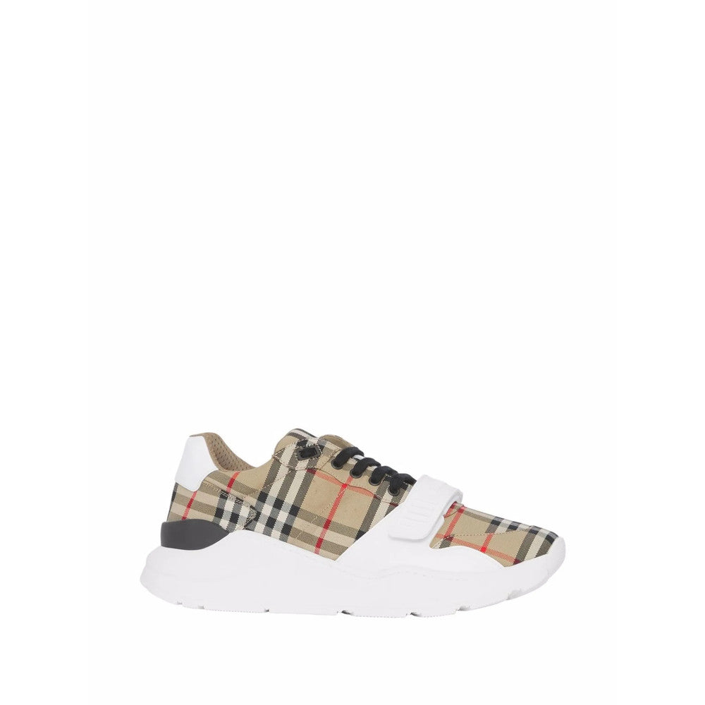 Beige Plaid Sneakers 2