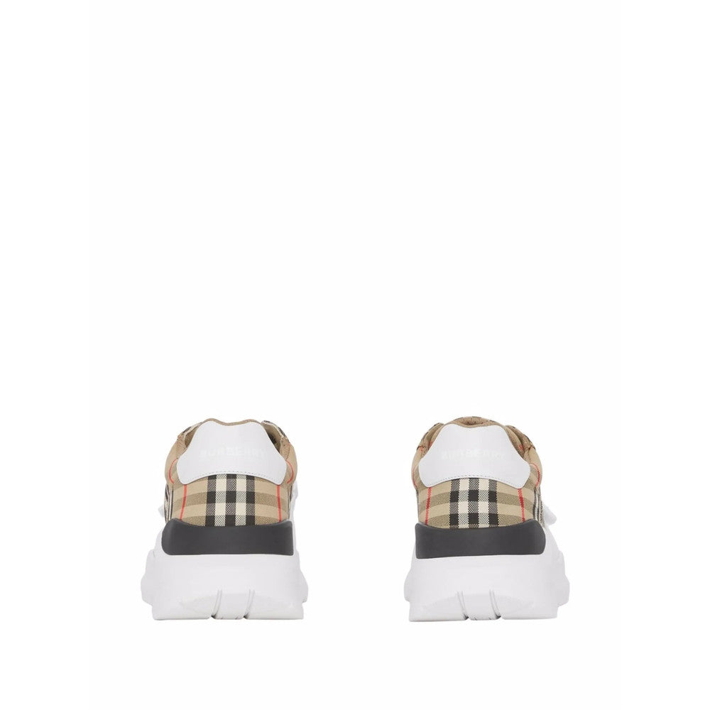 Beige Plaid Sneakers 3