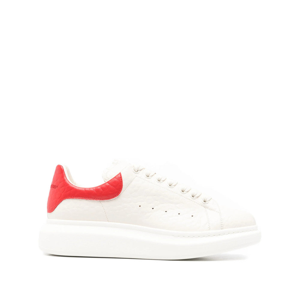 White Color Block Sneakers 1