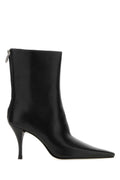 Black Leather Charlie Boots 1