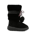 Black Shearling Trim Boot 1