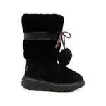 Black Shearling Trim Boot 1