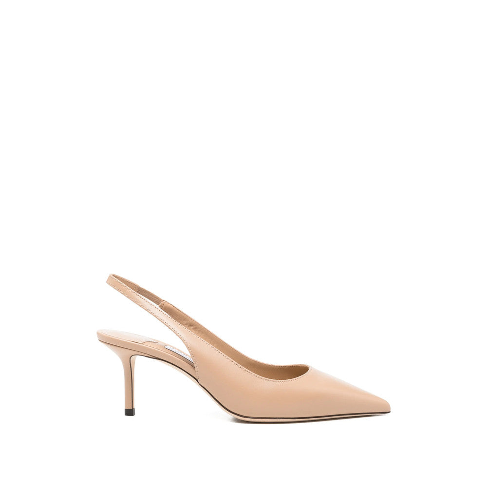 Beige Slip On  Pumps 1