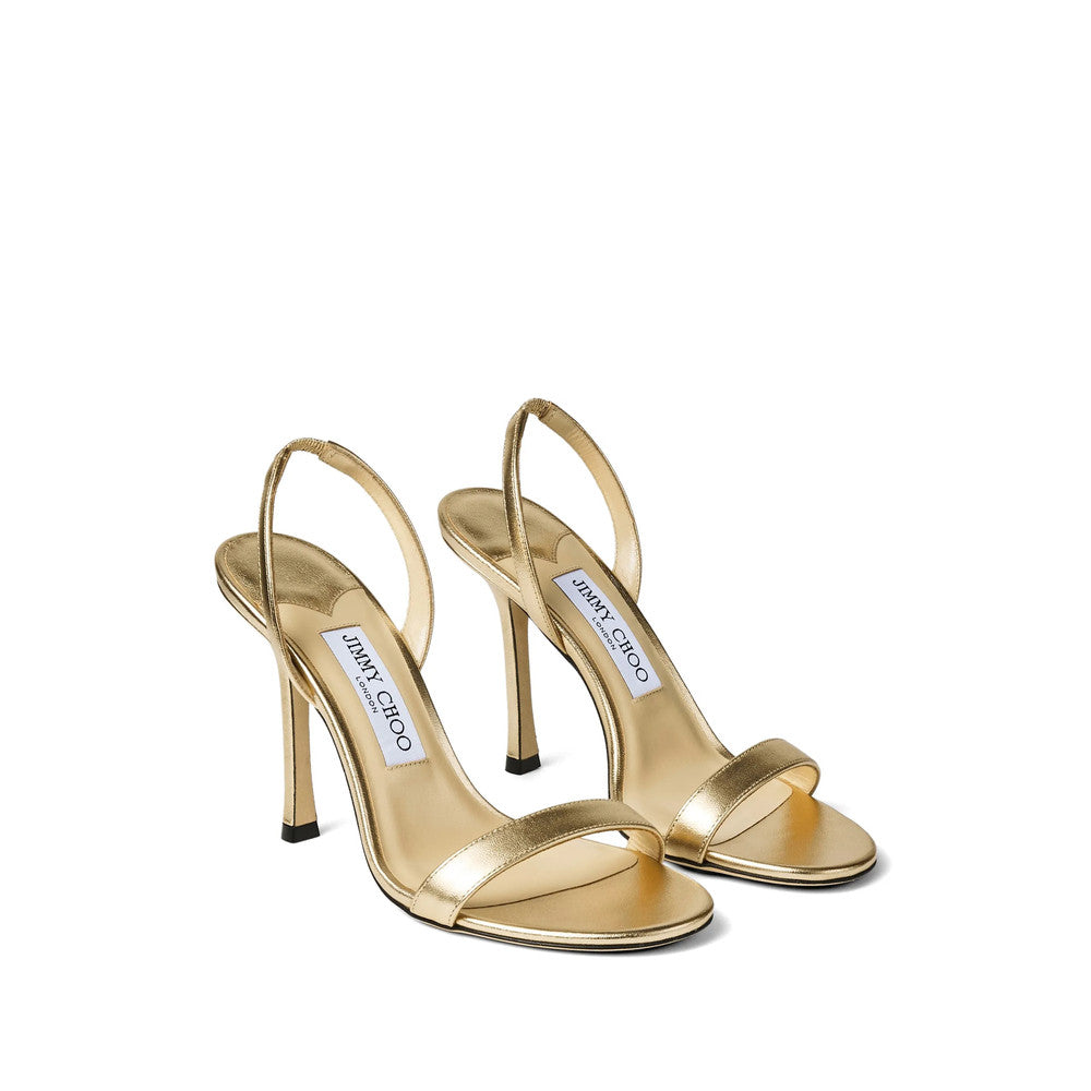 Golden Slingback Heels 2