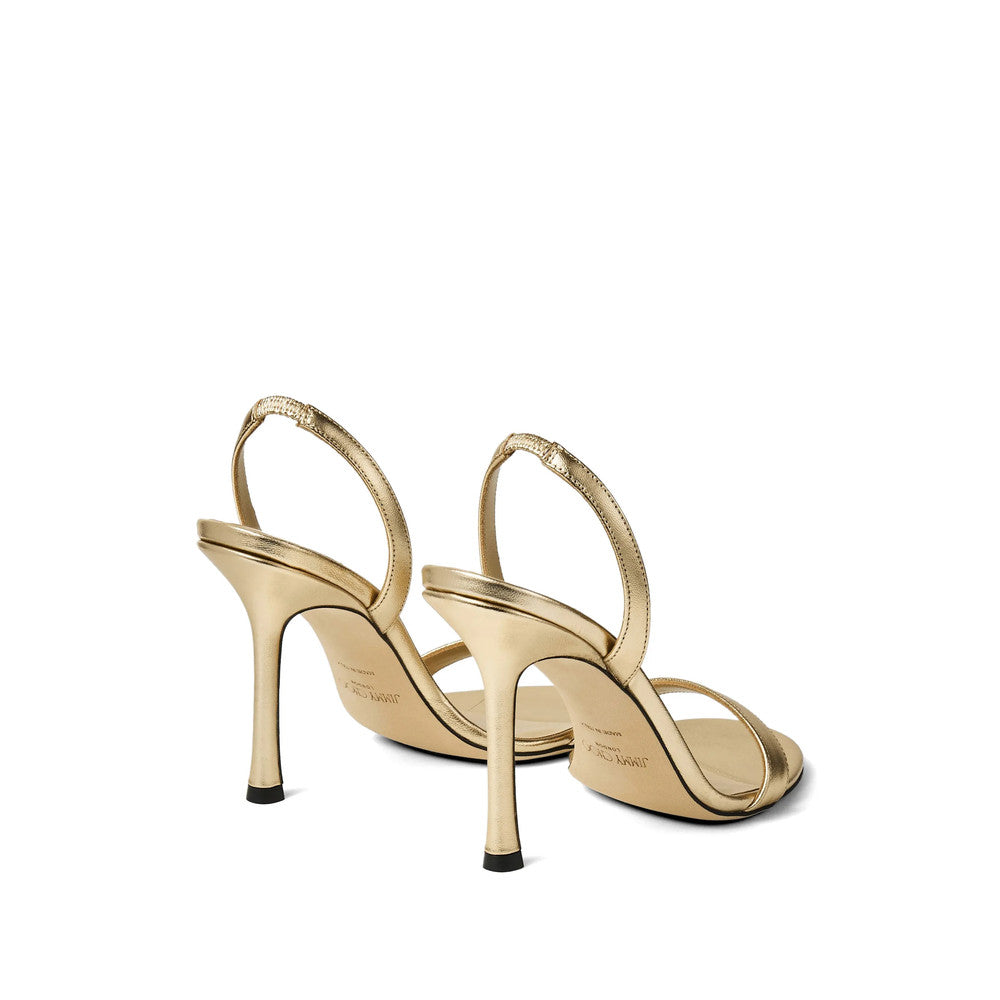 Golden Slingback Heels 3