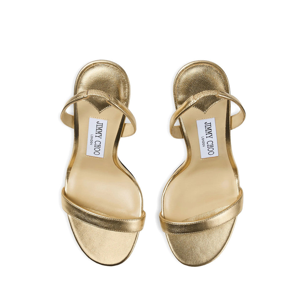 Golden Slingback Heels 4
