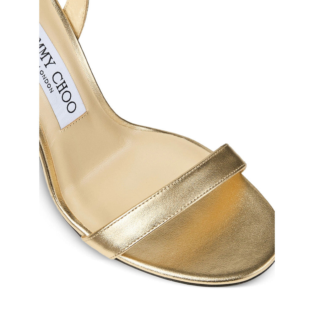 Golden Slingback Heels 5