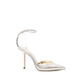 Silver Embellished Pumps 1