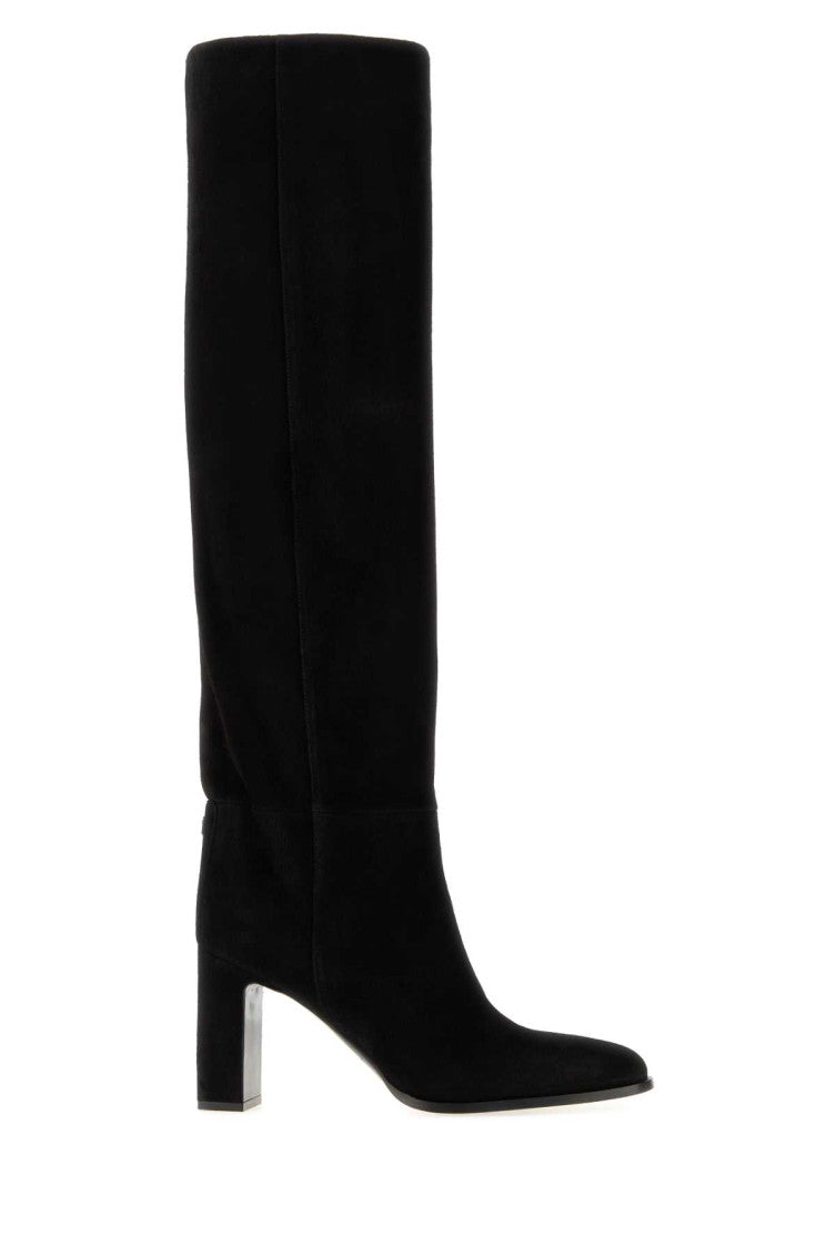 Black Suede Caly Boots 1