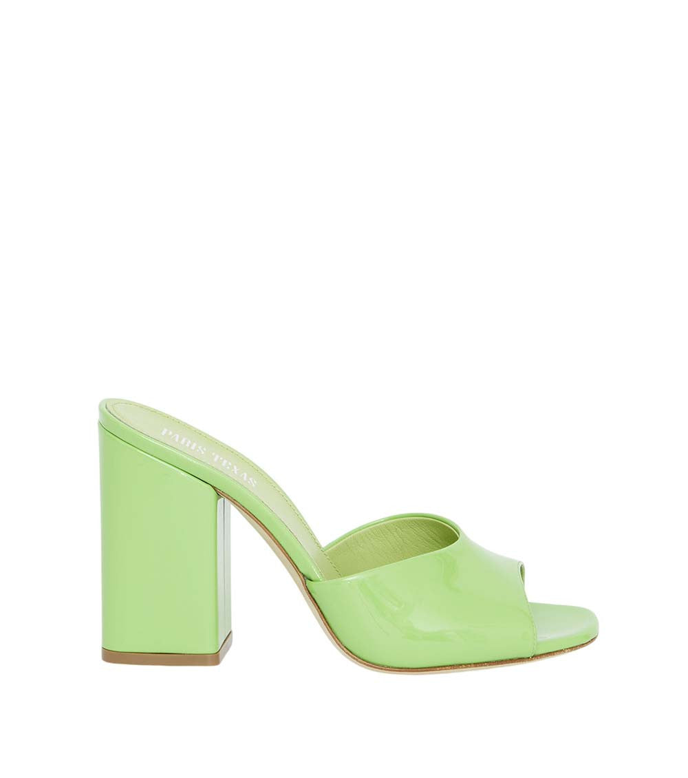 Green Slip On Anja Mules 1