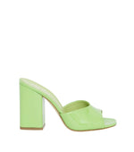 Green Slip On Anja Mules 1