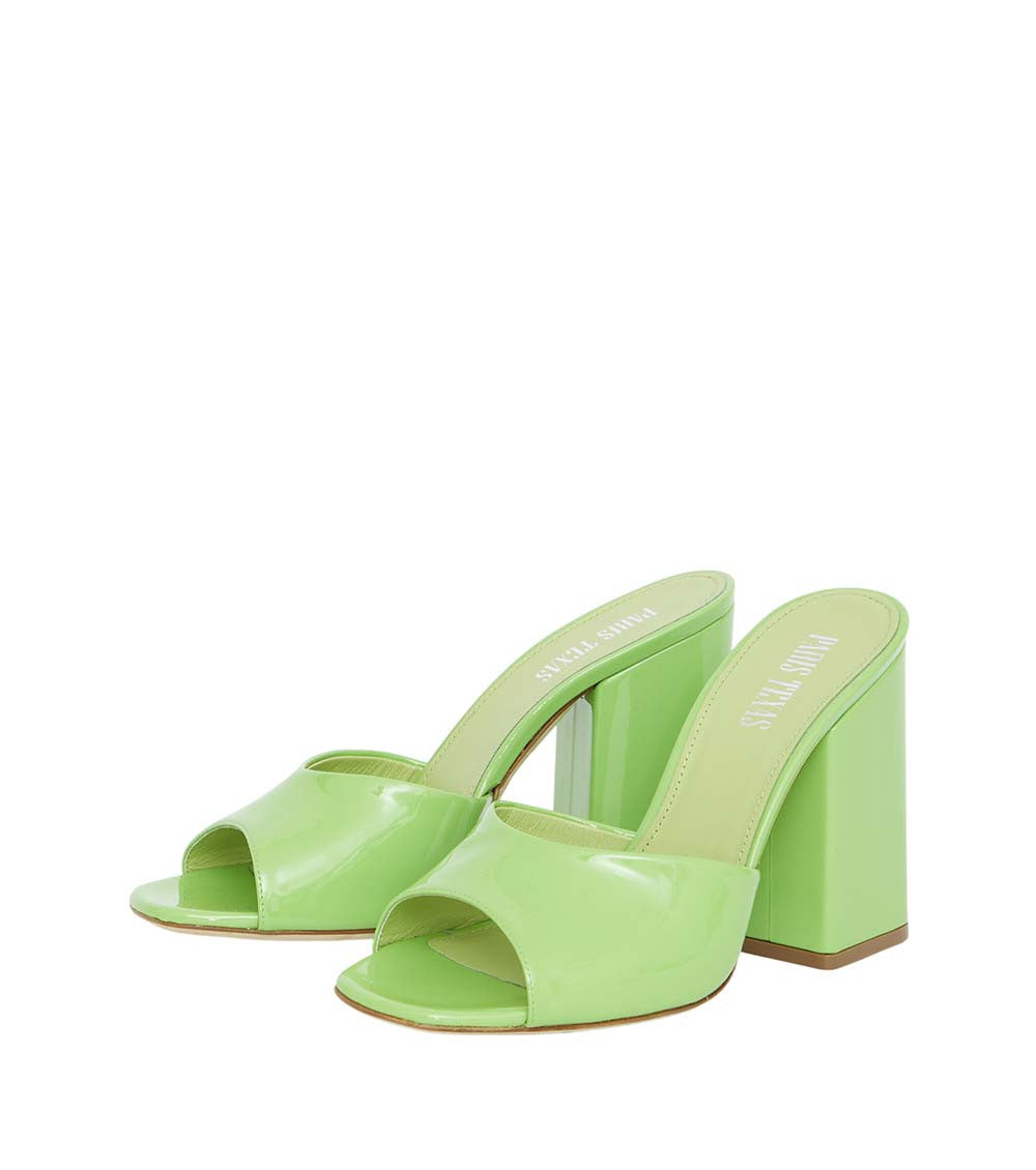 Green Slip On Anja Mules 2