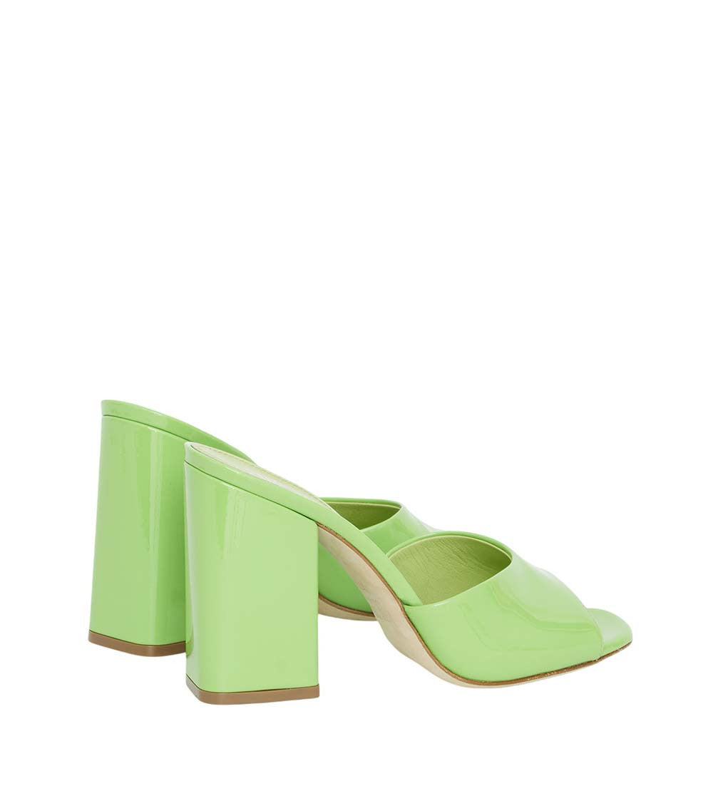 Green Slip On Anja Mules 3