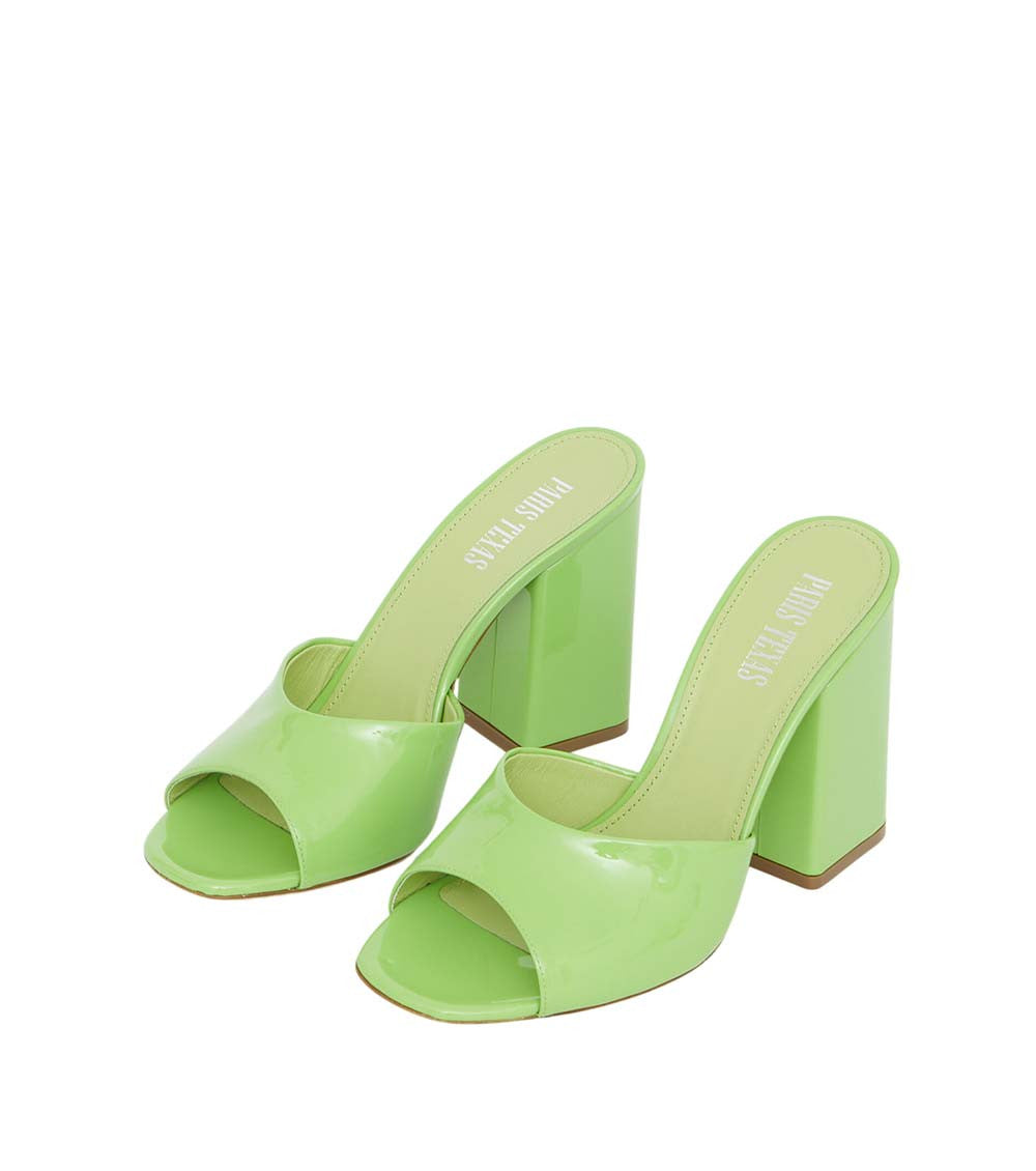 Green Slip On Anja Mules 4