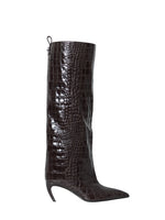 Brown Textured Boots 1