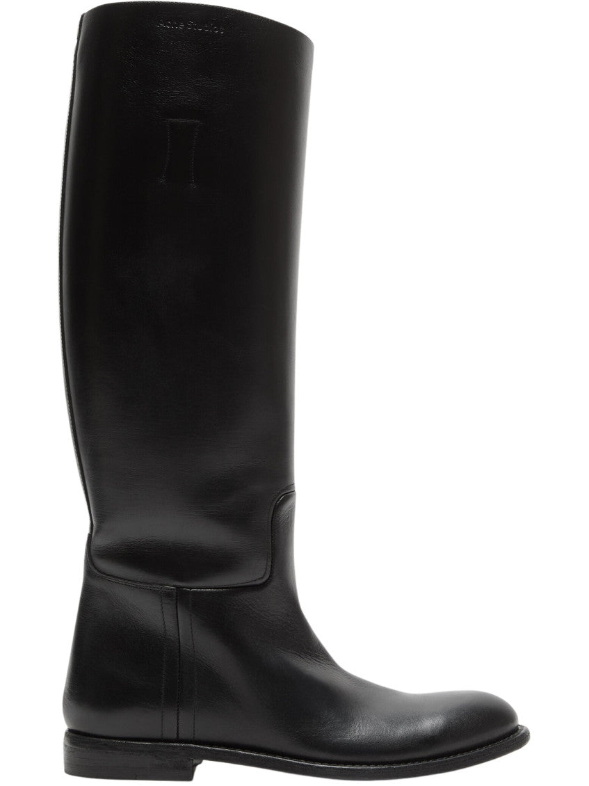Black Leather Riding Boots 1