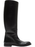 Black Leather Riding Boots 1