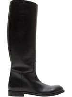 Black Leather Riding Boots 1