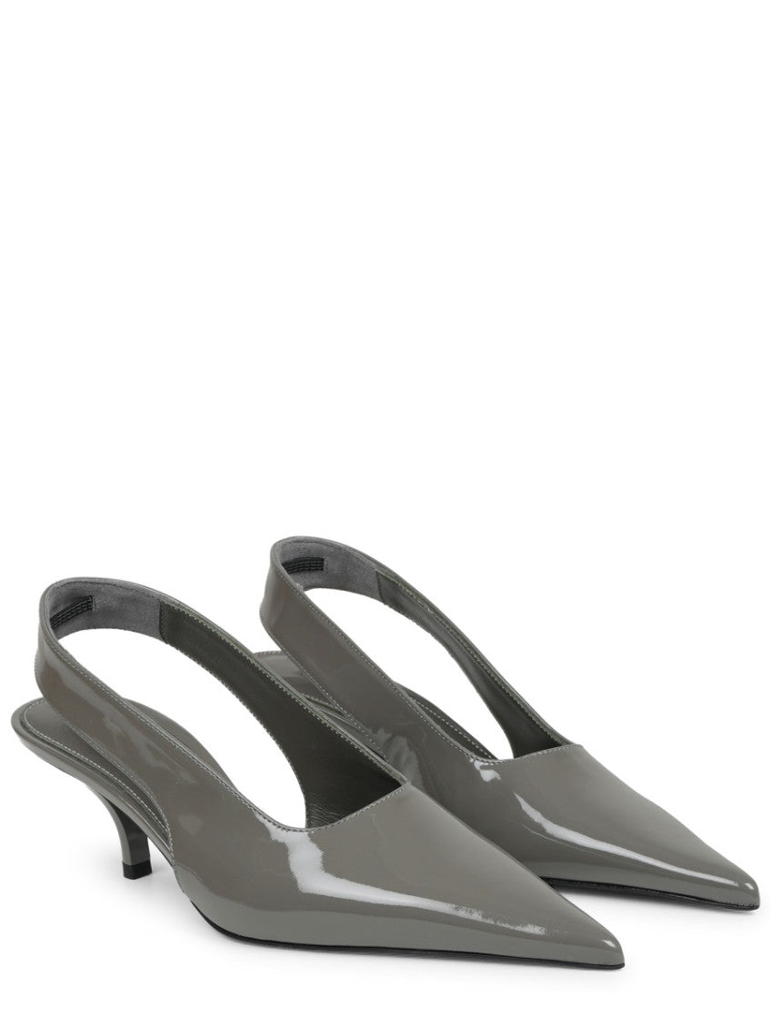 Grey Slingback Pumps 2