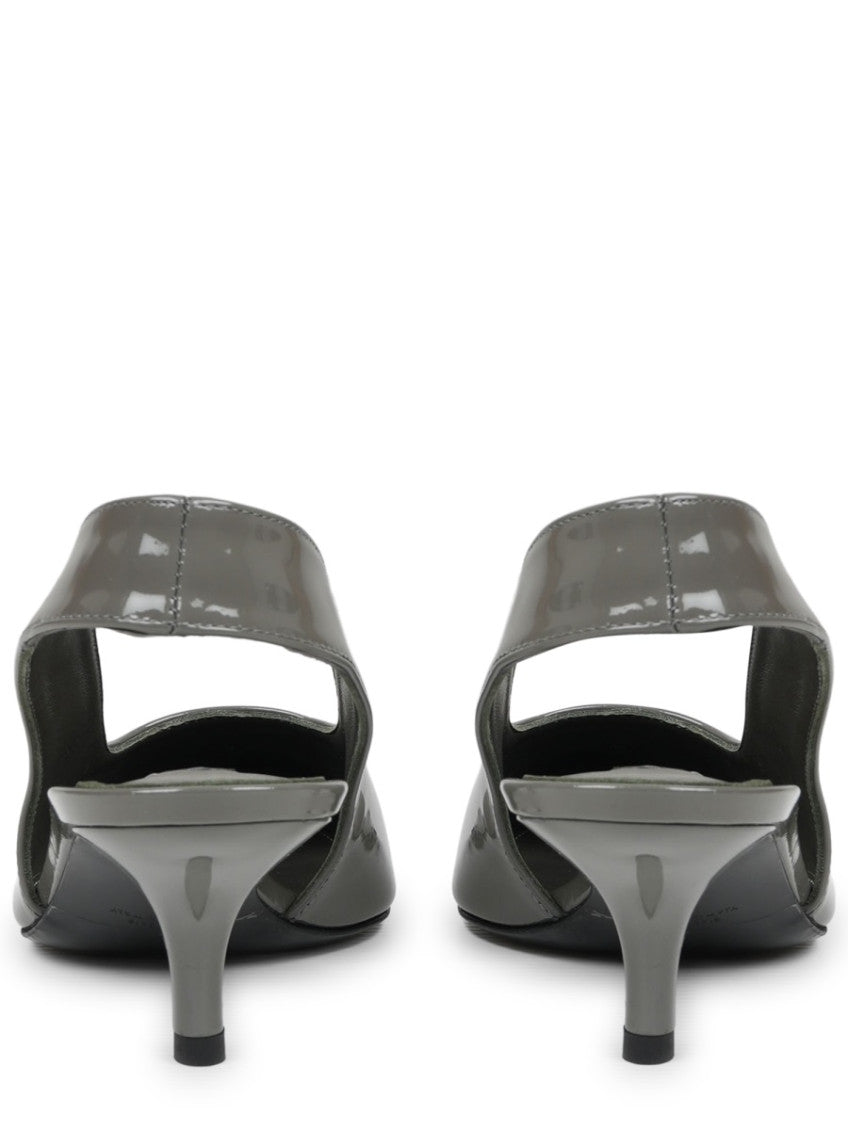 Grey Slingback Pumps 4