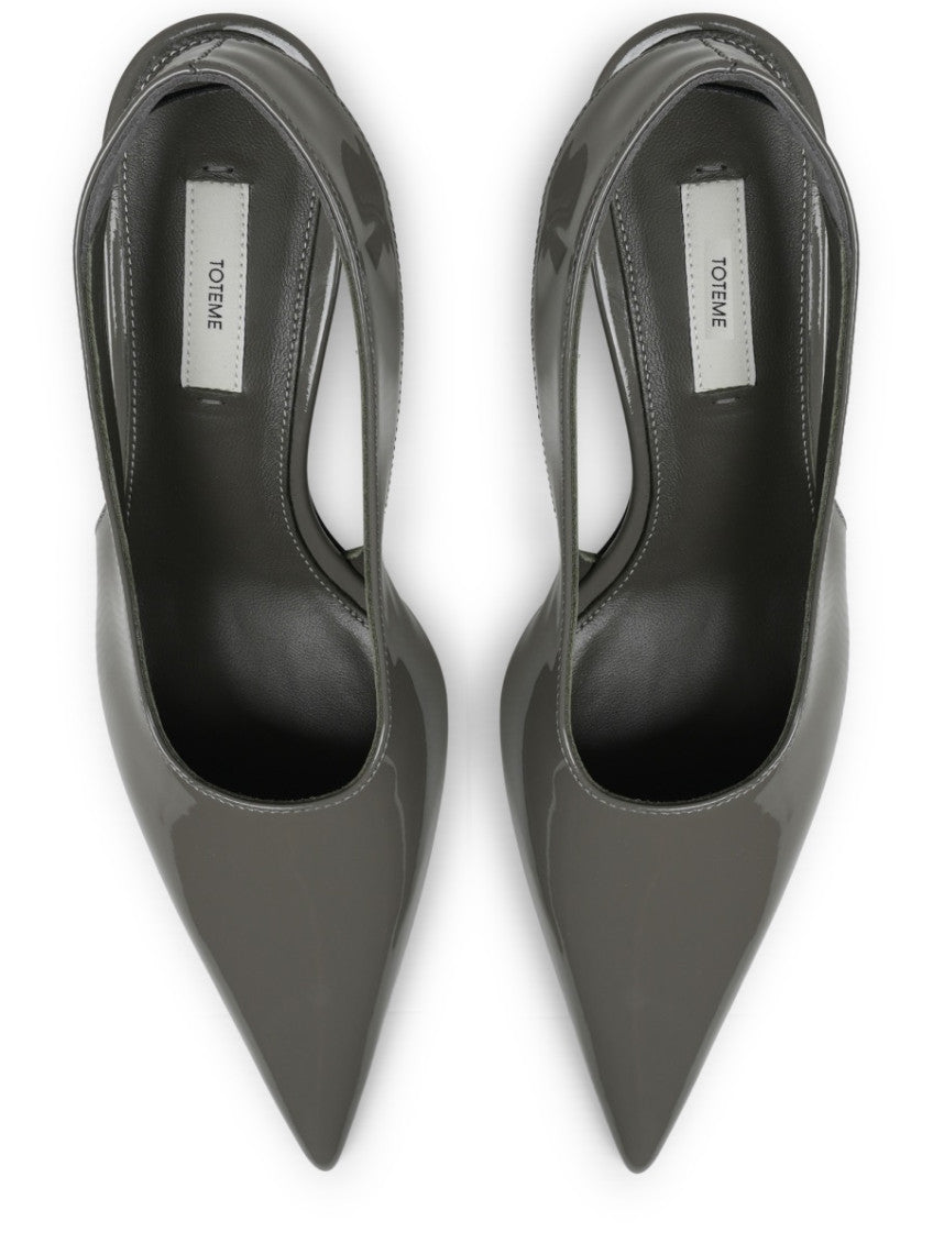 Grey Slingback Pumps 5