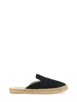 Black Slip-on Espadrille Mule 1
