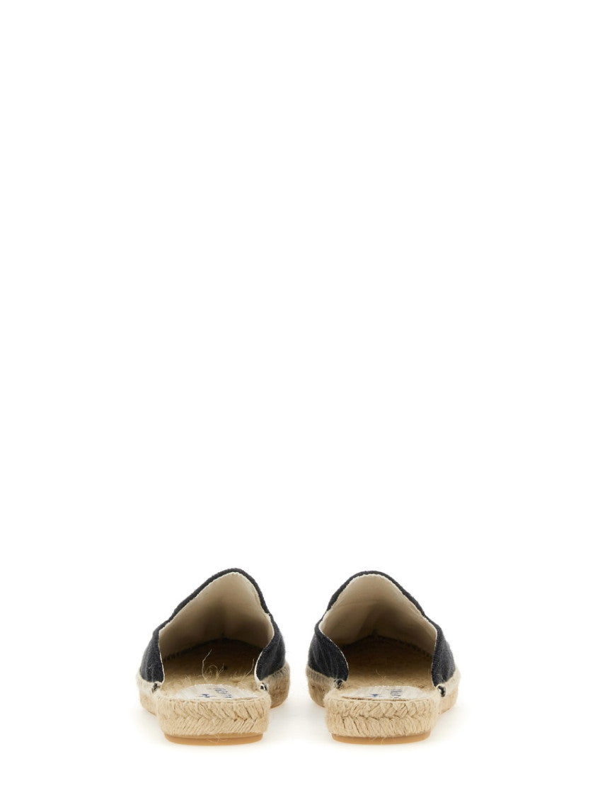 Black Slip-on Espadrille Mule 3