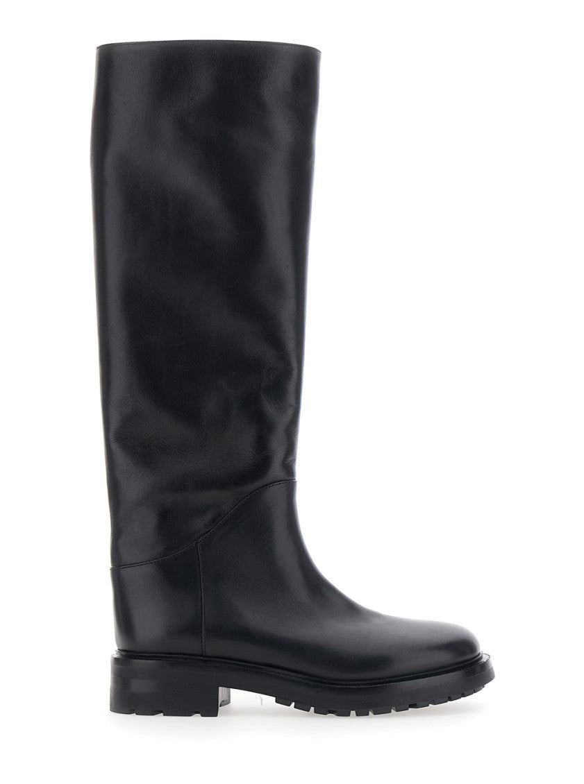 Black Leather Marengo Boots 1