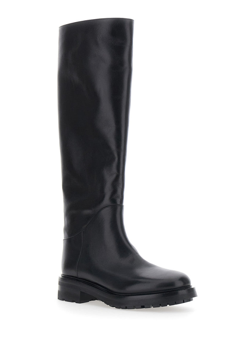 Black Leather Marengo Boots 2