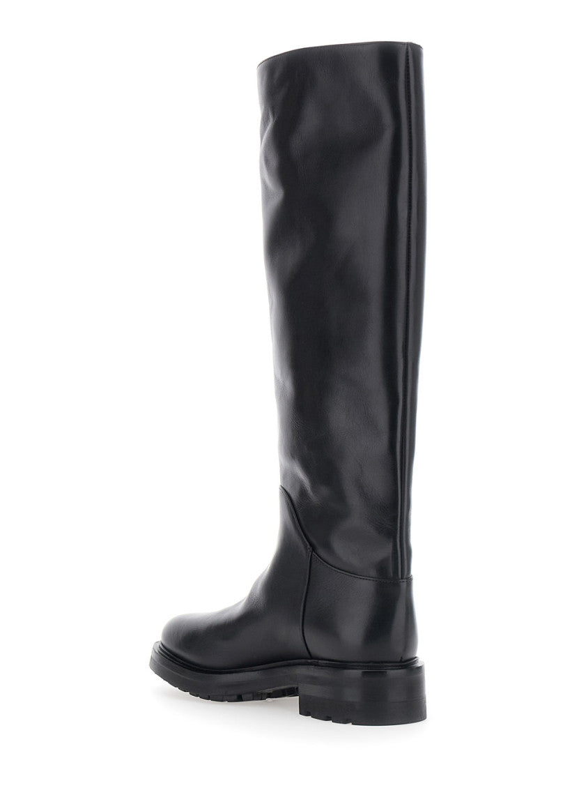Black Leather Marengo Boots 3