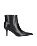 Black Leather Stivaletto Boot 1