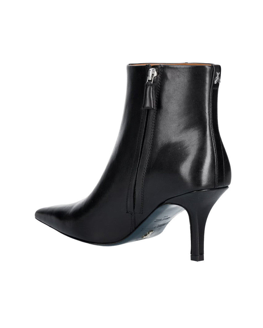 Black Leather Stivaletto Boot 3