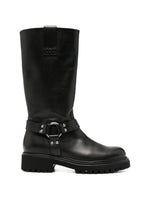 Black Solid Webster Boots 1
