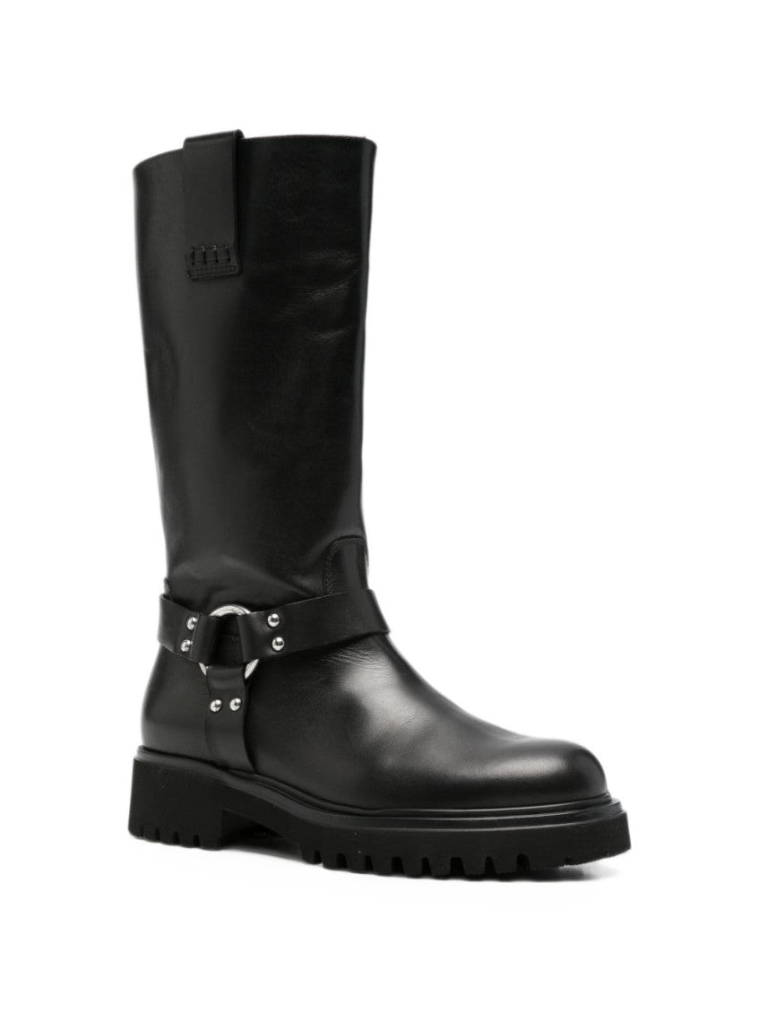 Black Solid Webster Boots 3